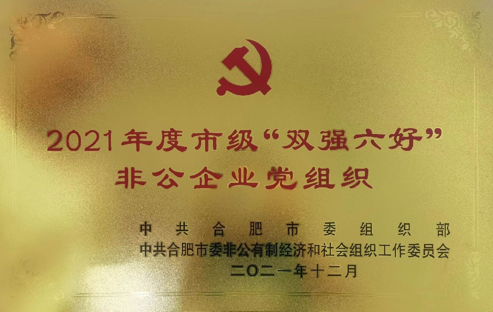 市級(jí)“雙強(qiáng)六好”非公企業(yè)黨組織